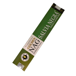 Black Sage Incense GOLDEN NAG Black Sage Vijayshree Fragrance - 1 Pack of 15gr.