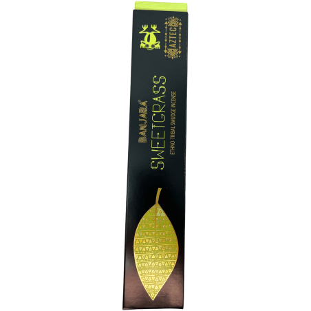 Incienso Etnico Hierba dulce Banjara Azteca Sweetgrass - 1 Cajetilla de 15gr.