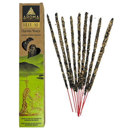 Florida Water Ritual Räucherstäbchen AROMA Florida Water Ritual - 20 Gramm Schachtel mit inspirierender Botschaft