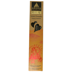 Golden Tree Ritual Räucherstäbchen AROMA Artisan Räucherstäbchen - 20 Gramm Schachtel mit inspirierender Botschaft