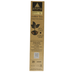 Incenso rituale Golden Tree AROMA Incenso artigianale - scatola da 20 grammi con messaggio ispiratore