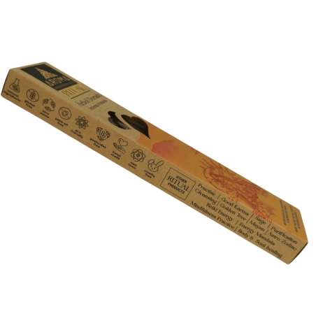 Encens Rituel Arbre Doré AROMA Encens Artisan - Boîte de 20 grammes avec message inspirant