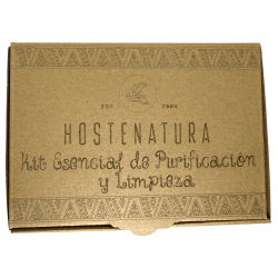 Essential Cleansing & Purification Kit HOSTENATURA - Enthält Florida-Wasser, Bündel von weißem Salbei, Palo Santo und Selenit