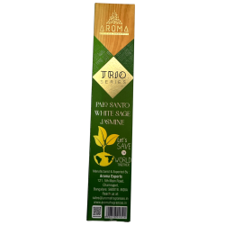 Encens AROMA Trio Palo Santo, Sauge Blanche et Jasmin - Trio Series 1 pack 15gr.