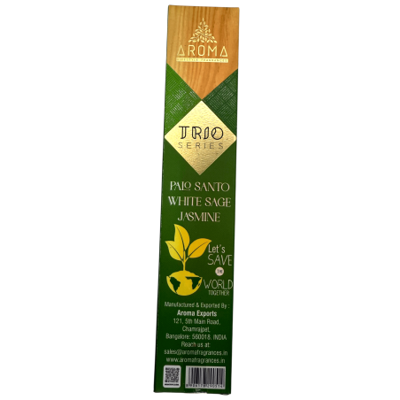 Tămâie AROMA Trio Palo Santo, Salvie Albă și Iasomie - Trio Seria 1 pachet 15gr.