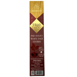 Encens AROMA Trio Palo Santo, Sauge Blanche et Myrrhe - Trio Series 1 pack 15gr.