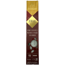 Incense AROMA Trio Palo Santo, White Sage and Myrrh - Trio Series 1 pack 15gr.