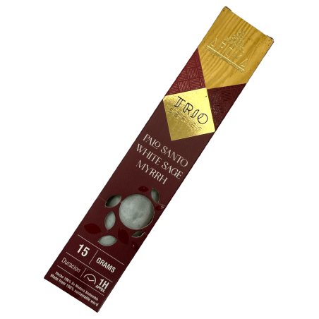 Incense AROMA Trio Palo Santo, White Sage and Myrrh - Trio Series 1 pack 15gr.