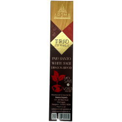 Incienso AROMA Trio Palo Santo, Salvia Blanca i Sang de Drac - Trio Series 15gr.