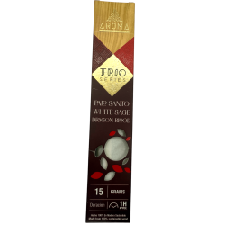 Tămâie AROMA Trio Palo Santo, Salvie Albă și Sânge de Dragon - Trio Seria 1 pachet 15gr.