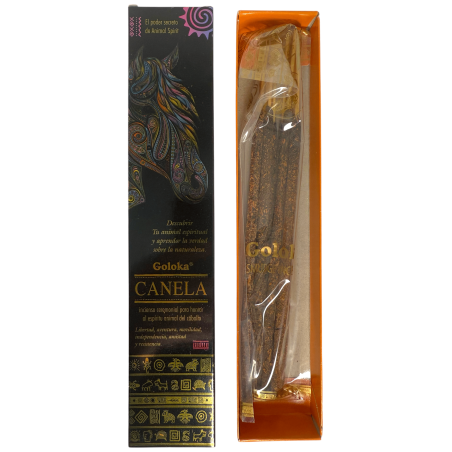 Incenso Animal Spirits Incenso de Canela Cavalo Goloka - Pacote de 8 incensos orgânicos