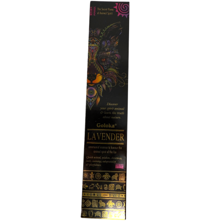 Animal Spirits Lavender Fox Incense Goloka Incense - Pack of 8 organic incense sticks