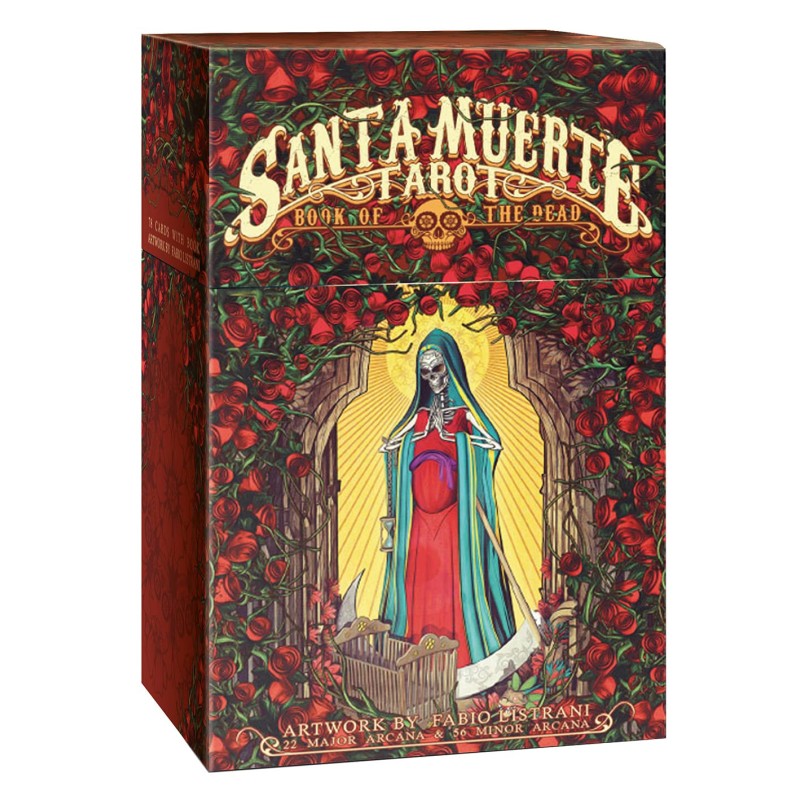 Tarot Santa Muerte Book Of the Dead - Lo Scarabeo - Fabio Listrani - Libro y 78 Cartas del Tarot-TAROT-HOSTENATURA
