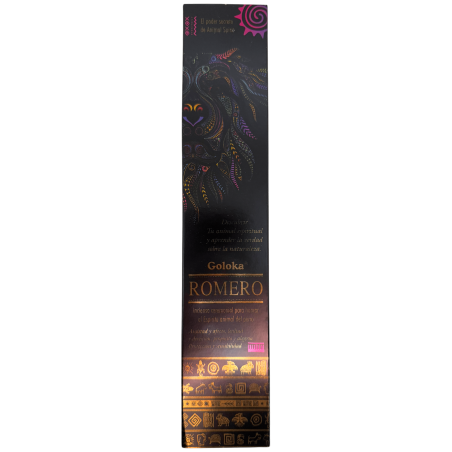 Tămâie pentru câini Goloka Animal Spirits Rosemary - Pachet de 8 bețișoare de tămâie organică