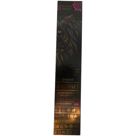 Tămâie pentru câini Goloka Animal Spirits Rosemary - Pachet de 8 bețișoare de tămâie organică