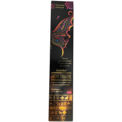 Animal Spirits Aponi Jasmine Butterfly Incense Goloka Incense - عبوة من 8 أعواد بخور عضوية