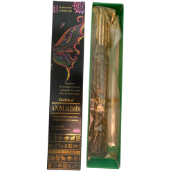 Animal Spirits Aponi Jasmine Butterfly Incense Goloka Incense - عبوة من 8 أعواد بخور عضوية