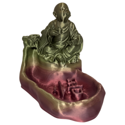 Arzător de tămâie Buddha cu simbol OM - Cascada de tămâie Reflux