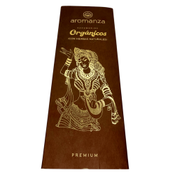 Premium Organic Incense Aromanza Kit - 30 naturalnych, organicznych batonów aromatycznych i 1 podstawka na kadzidełka