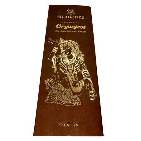 Kit Aromanza Inciensos Orgánicos Premium - 30 barritas orgánicas naturales variedad aromática y 1 porta incienso