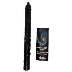 Ritualized Candle Sweeps Everything - Esoteric Prepared Candle with Prayer 22cm