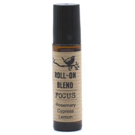 Roll-on Mezcla de Aceites Esenciales Focus Romero, Ciprés y Limón con vitamina E - 10ml.