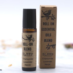 Miscela di Oli Essenziali Roll-on Camomilla per Dormire, Lavanda e Neroli con vitamina E - 10ml.