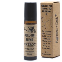 Roll-on Ulei Esențial Blend Energy Grapefruit, Tangerine și Lime cu vitamina E - 10ml.