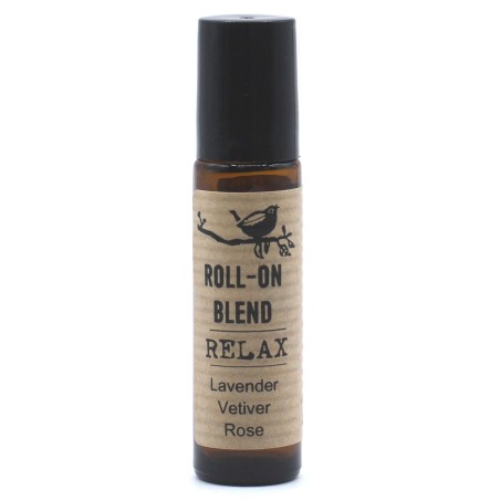 Roll-on Mezcla de Aceites Esenciales Relajación Lavanda, Vetiver y Rosa con vitamina E - 10ml.
