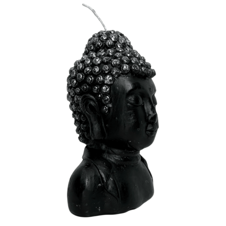 Vela en forma de Buda Negro - 12,5x8x6,5cm