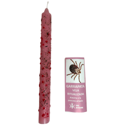 Ritualized Candle Tick Ties Loved One - Esoteric Prepared Candle with Prayer 22cm