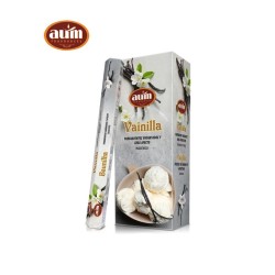 AUM Fragrances Vanilla Incense - Doos met 6 wierookdoosjes van 20 repen - Enchanted Thoughts and Affection