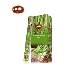 Citronella Wierook AUM Fragrances - Doos met 6 wierookdoosjes van 20 repen - Insectenwerend middel