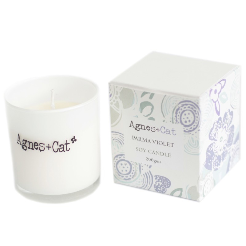 Bougie votive - Parme Violette-BOUGIES EN POT DE VERRE-HOSTENATURA