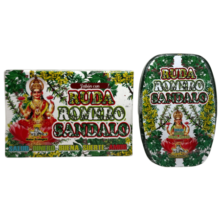 Jabón Esotérico Ruda, Romero y Sándalo Místico Esotérico 100gr. - Salud, Dinero, Buena Suerte y Amor