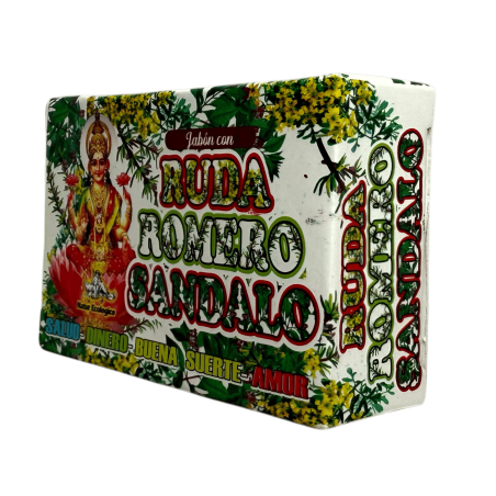 Sabó Esotèric Ruda, Romero i Sándalo Místic Esotèric 100gr. - Salut, Diners, Bona Sort i Amor