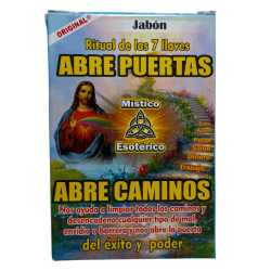 Jabón Ritual de las 7 llaves Abre Caminos - Místico Esotérico - Contra Mala Suerte, Éxito, Dinero, Trabajo, Salud y Amor