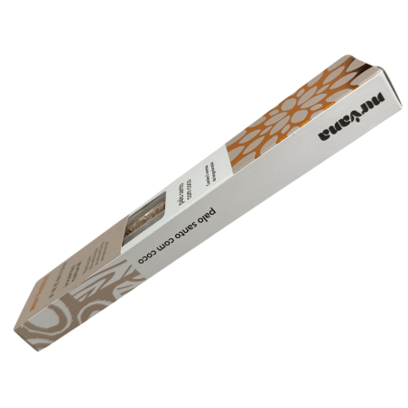 Palo Santo en Kokosnoot Wierook Premium Nirvana Brazil Vermindert stress - 5 dikke handgemaakte stokjes - Incenso Artesanal Bras