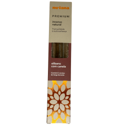 Frankincense Frankincense and Cinnamon Premium Nirvana Brazil Tranquility and Self-confidence - 5 thick handmade sticks - Made i