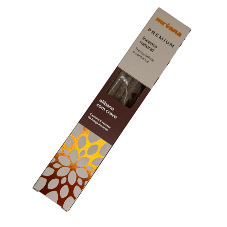 Encens et clou de girofle Nirvana Brésil Premium Tranquility and Confidence - 5 bâtonnets épais faits à la main - Fabriqué au Br
