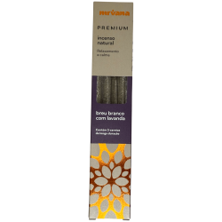 Premium White and Lavender Breu Incense Nirvana Brazil Relaxation and Calm - 5 thick handmade sticks - Made in Brazil