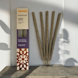 Premium White and Lavender Breu Incense Nirvana Brazil Relaxation and Calm - 5 thick handmade sticks - Made in Brazil