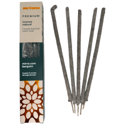 Premium Nirvana Brazil Nirvana Spiritual Connection Wellness Incencense - 5 thick handmade sticks - Made in Brazil