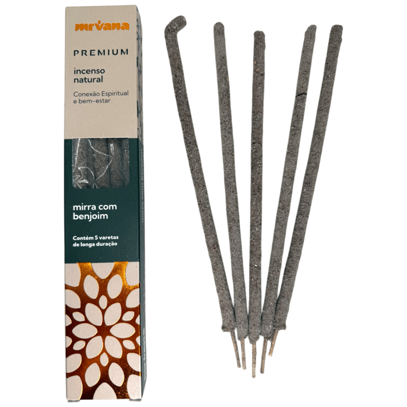 Premium Nirvana Brazil Nirvana Spiritual Connection Wellness Incencense - 5 thick handmade sticks - Made in Brazil-Premium Line Incense Nirvana Brazil-HOSTENATURA