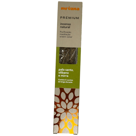 Palo Santo Wierook, Wierook & Mirre Premium Nirvana Brazilië Zuivering - 5 dikke handgemaakte stokjes - Gemaakt in Brazilië