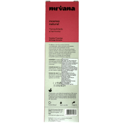 Incenso Natural Nirvana Brasil e Rosas Tranquilidade e Harmonia - 9 palitos feitos à mão - Feito no Brasil