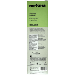 Incenso Natural de Chá Verde e Flor de Laranjeira Nirvana Brasil Relaxamento e Conforto - 9 palitos artesanais - Fabricado no Br