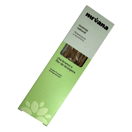 Inciens Té Verd i Azahar Natural Nirvana Brasil Relaxació i Confort - 9 varetes artesanals - Fet al Brasil