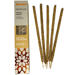 Encens Palo Santo et Vanille Premium Nirvana Brésil Purification - 5 bâtonnets épais faits à la main - Fabriqué au Brésil