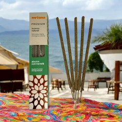 Premium Nirvana Brazil Rosemary & Mint Incense Stimulates the Mind - 5 Thick Artisan Sticks - Made in Brazil